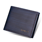 Men's Classic Designer PU Leather Wallet (Navy Blue)