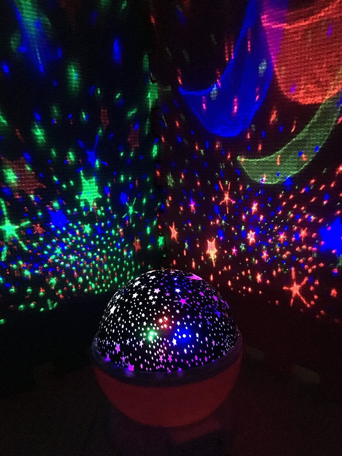 Star Projector Night Light Starry Sky Constellation Projection Lamp (Black) - Dshop.com.au