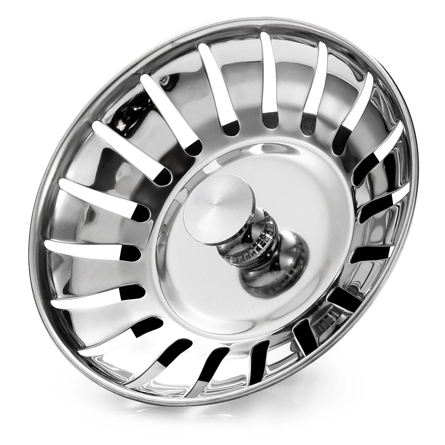 Kitchen Stainless Steel Sink Strainer Plug Drain Filter Basket Drainer