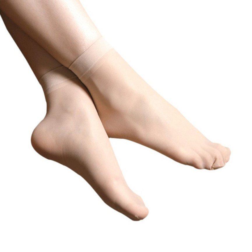 5 Pairs Ladies Ankle Stocking Socks (NUDE / CLEAR) - Dshop.com.au