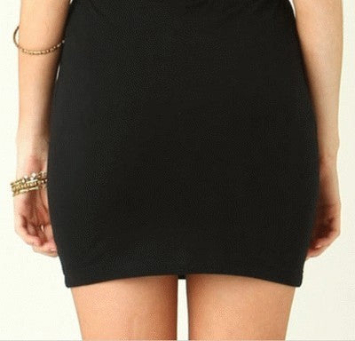 New Stretch Black Fitted Mini Skirt - Dshop.com.au