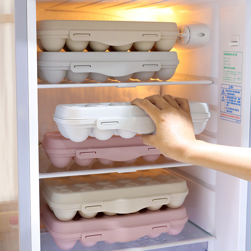 12-Grid Egg Holder Anti-Collision Eggs Storage Box Fridge Tray Container - Dshop.com.au