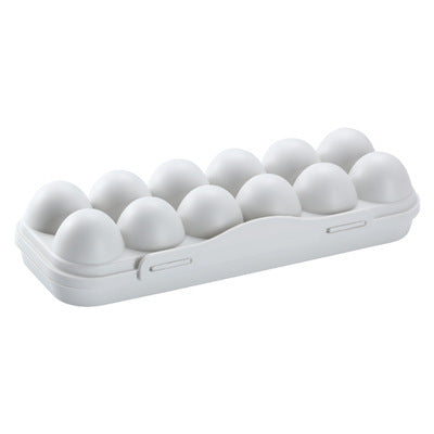 12-Grid Egg Holder Anti-Collision Eggs Storage Box Fridge Tray Container - Dshop.com.au