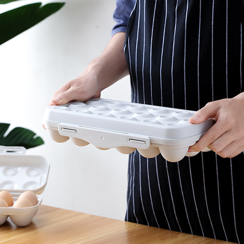 12-Grid Egg Holder Anti-Collision Eggs Storage Box Fridge Tray Container - Dshop.com.au
