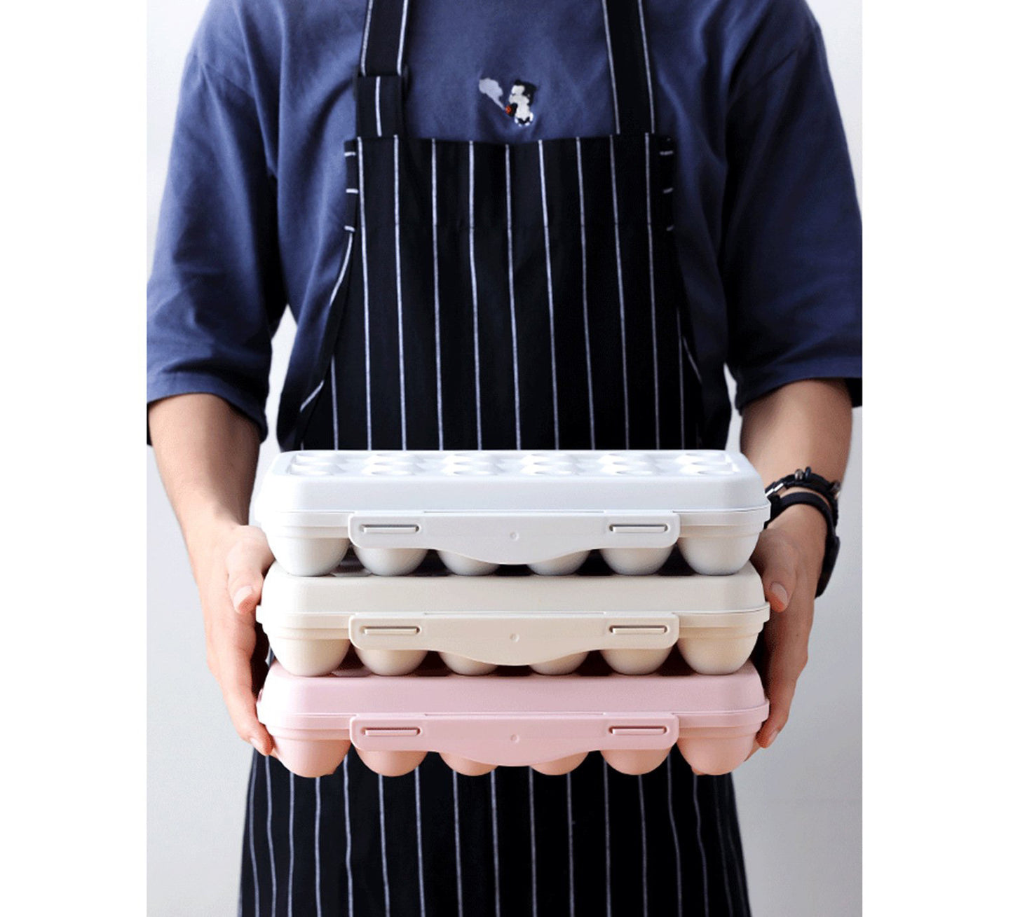 12-Grid Egg Holder Anti-Collision Eggs Storage Box Fridge Tray Container - Dshop.com.au