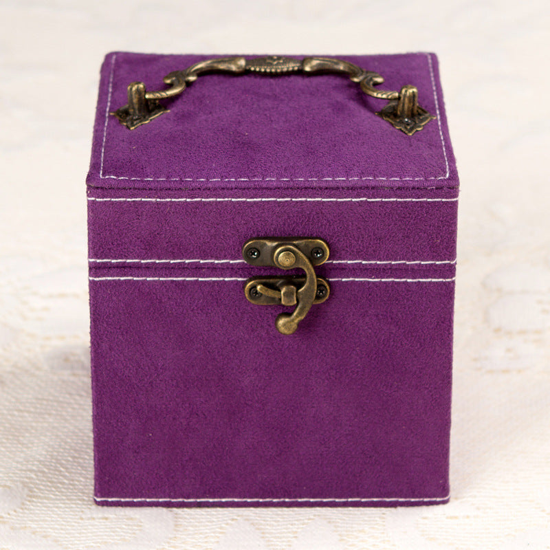 Deluxe Velvet Jewelry Box 3 Level Organiser Purple - Dshop.com.au