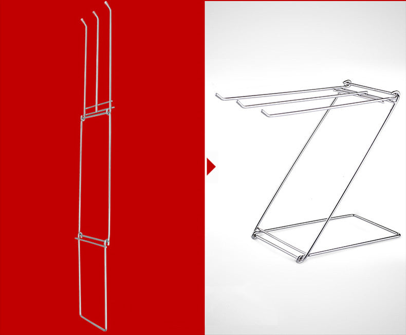 Kitchen Bathroom Benchtop Mini Towel Hanger Storage Rack - Dshop.com.au