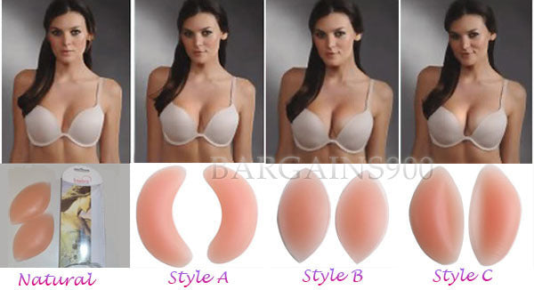 Breast Enhancer Silicone Fillet Bra Insert 3 Styles