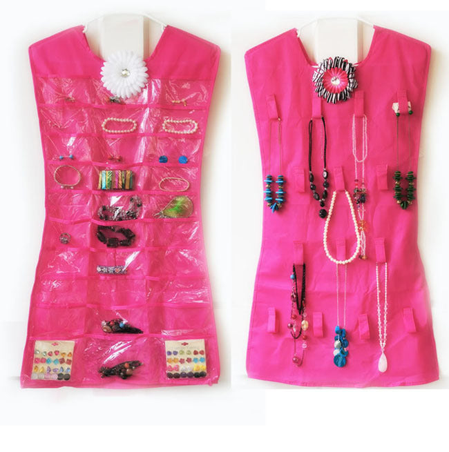 2 x Cute Little Dress Jewellery Storage Hanger (2 x Black) - Dshop.com.au