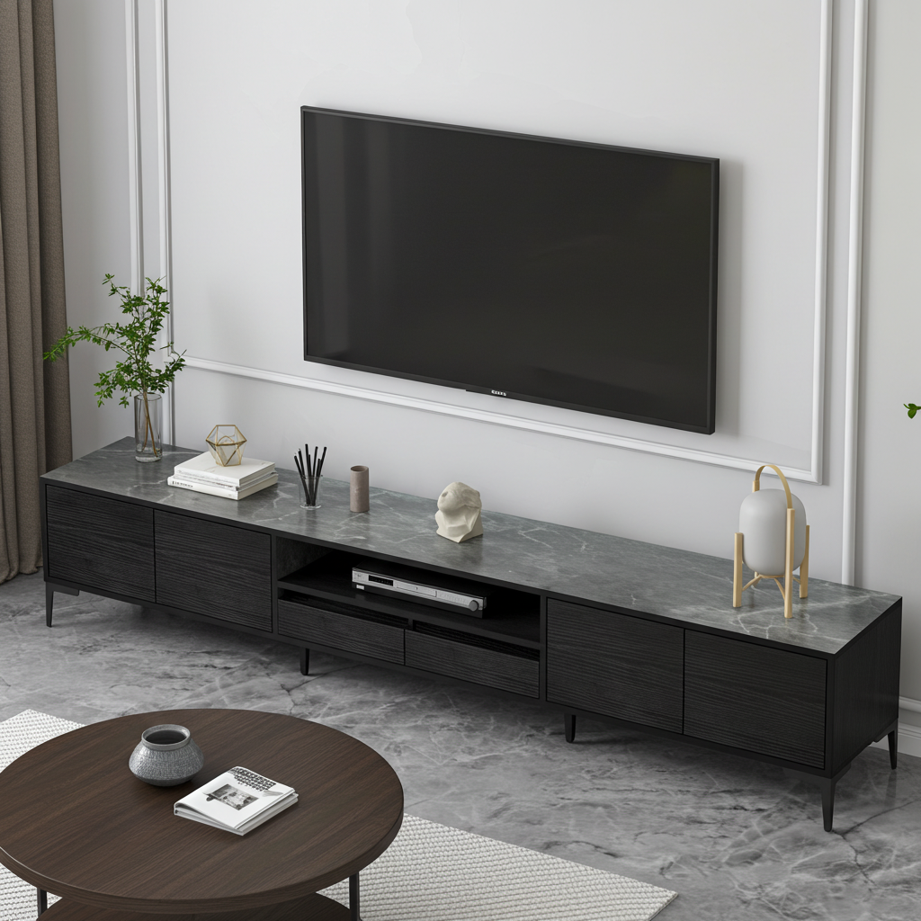 2m Minimalist TV Cabinet Entertainment Unit 200cm