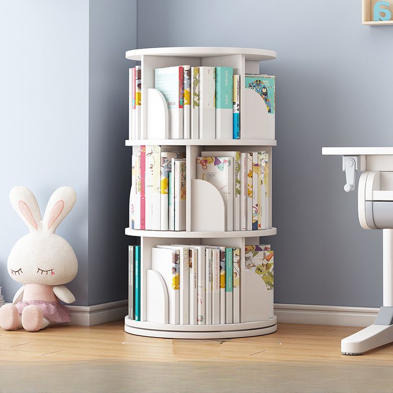 Sanctuary 360-degree Rotating 3 Tier Display Shelf Bookcase Organiser (White)