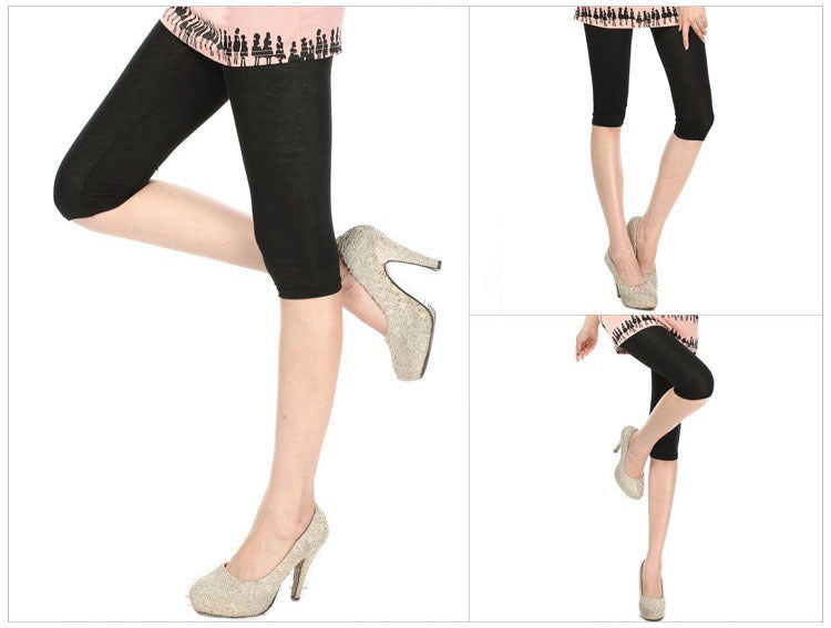 Fitted Tights 3/4 Length Skinny Leggings
