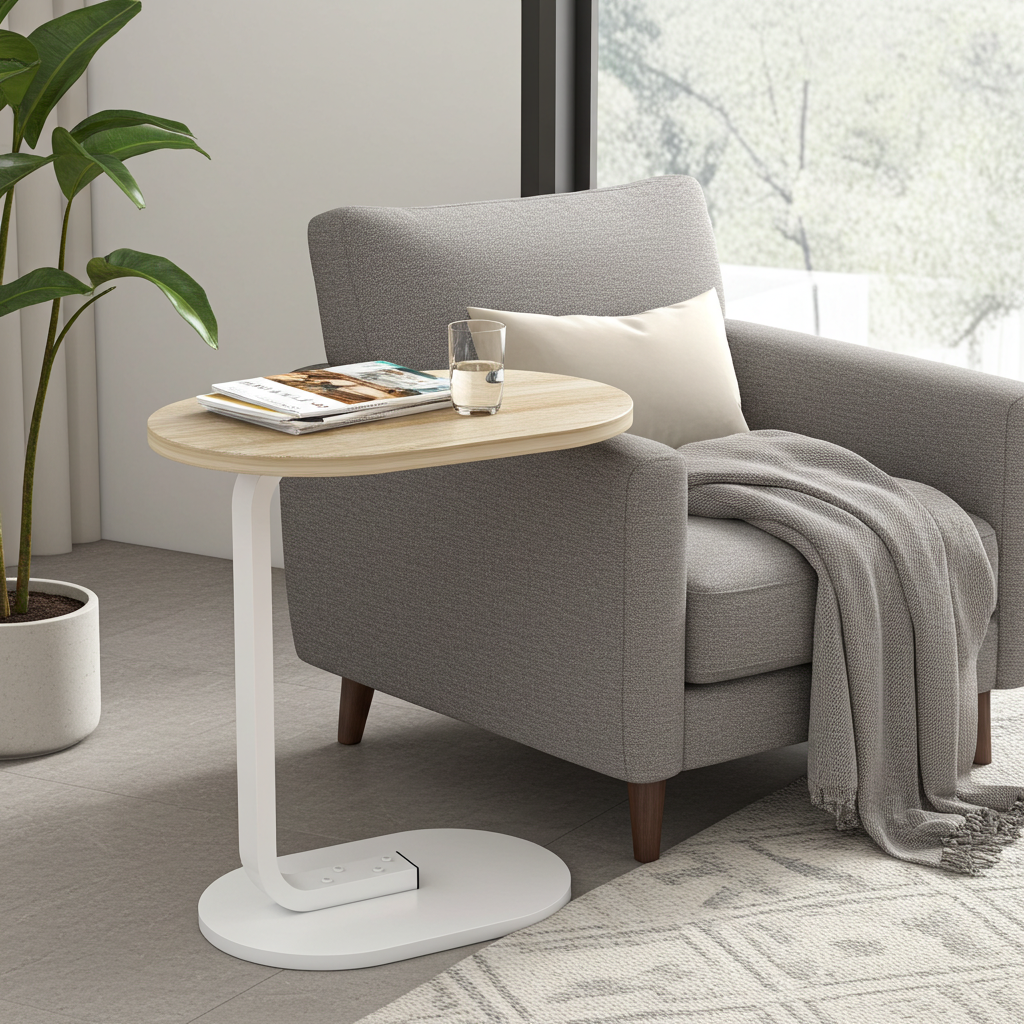 Cogency Sofa Bed Side Table Laptop Desk Accent Coffee Stand