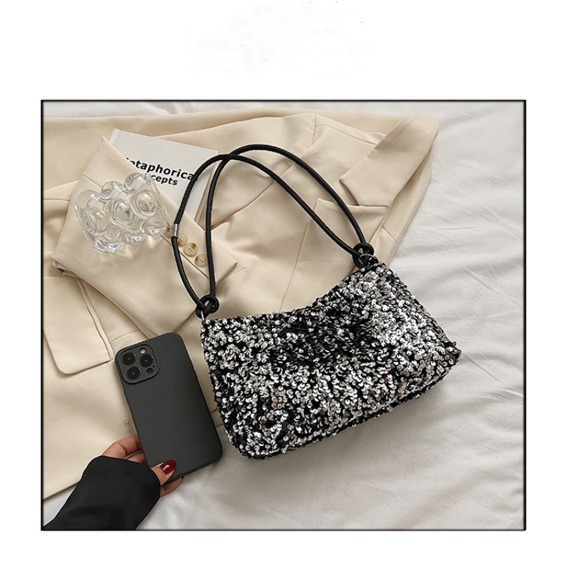 Luxury Sequined Designer Handbag Glitter Sparkle Evening Bag Clutch Purse - Dshop.com.au