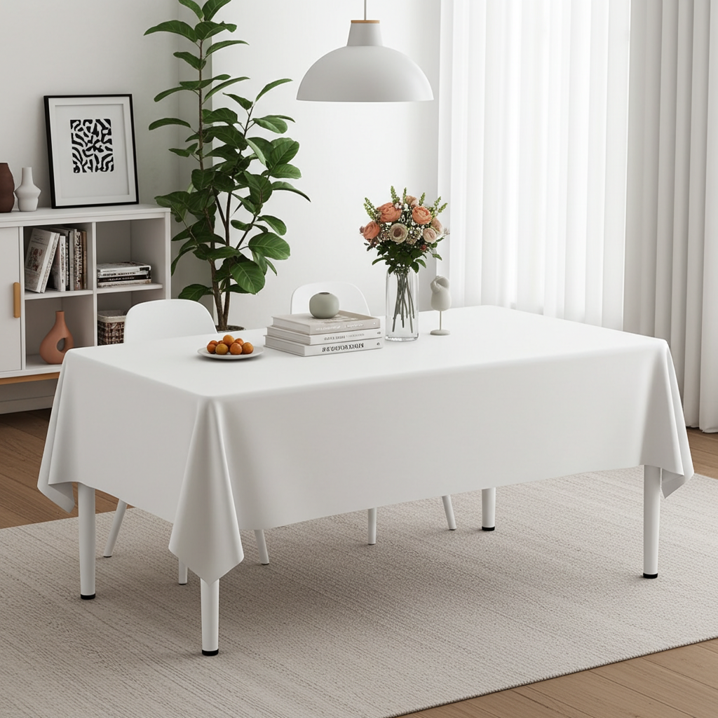 Heritage Industrial White Wood & Metal Dining Table 120cm
