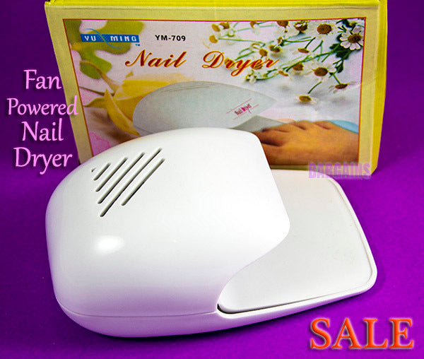 2 x Nail Dryer Fan for Nail Art Beauty Salon Manicure Pedicure - Dshop.com.au
