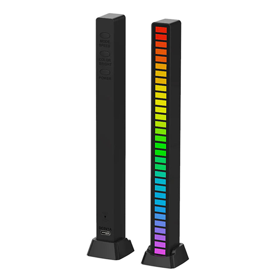 Smart 16 RGB LED Sound Control Music Rhythm Sync Light Bar Dancing Lamp - Dshop.com.au