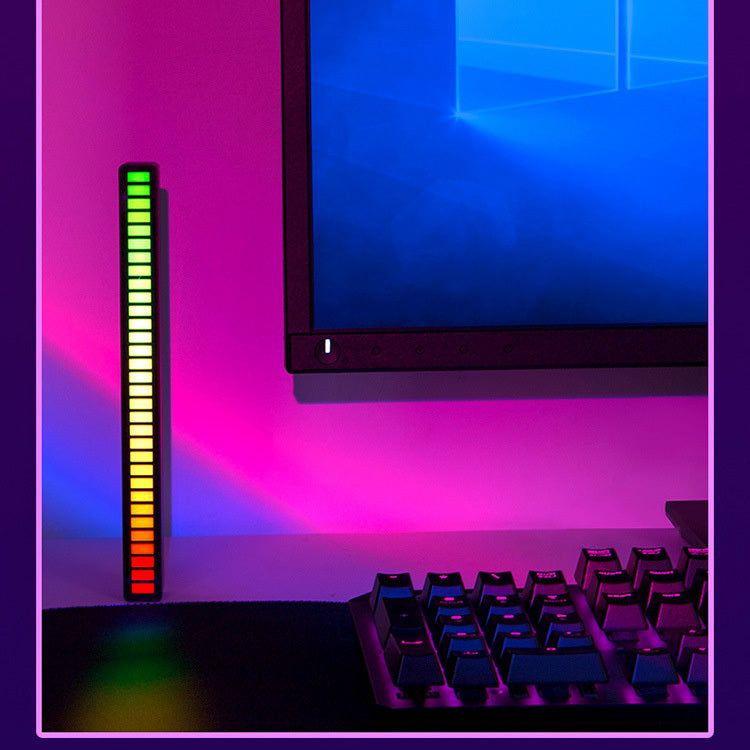 Smart 16 RGB LED Sound Control Music Rhythm Sync Light Bar Dancing Lamp - Dshop.com.au