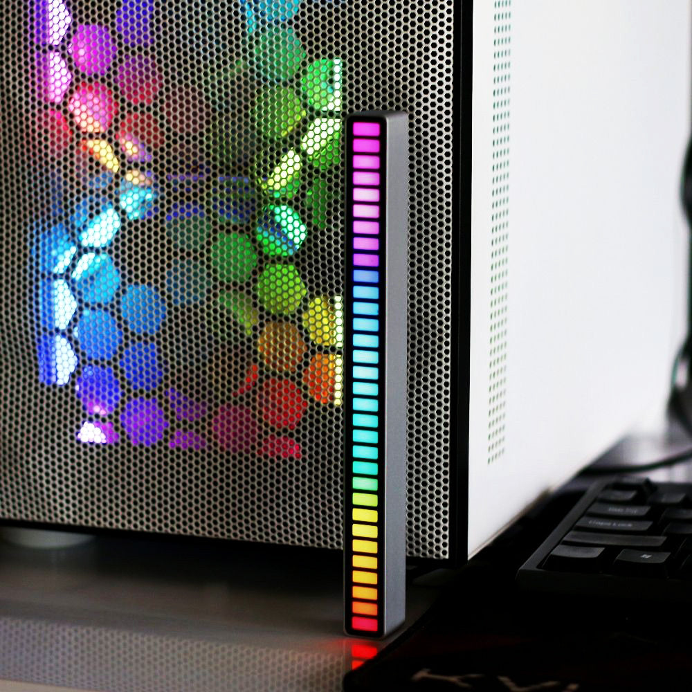 Smart 16 RGB LED Sound Control Music Rhythm Sync Light Bar Dancing Lamp - Dshop.com.au