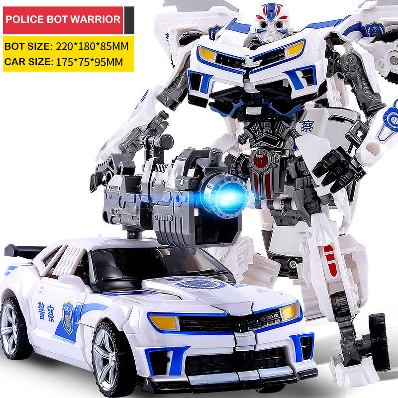 2 in 1 Robot Police Car Transformer Toy