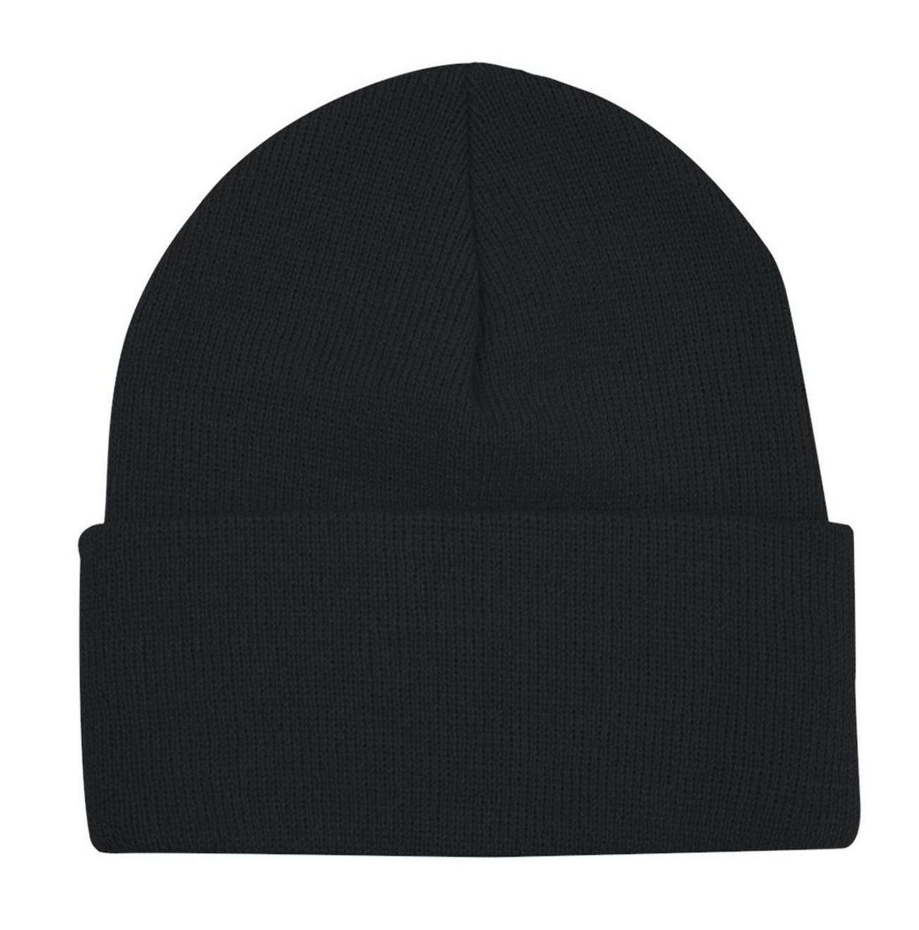 Comfortable Unisex Men's Women's Beanie (BLACK) - Dshop.com.au
