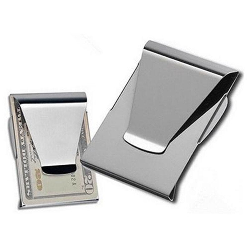 Stainless Steel Slim Money Clip Card Holder - Dshop.com.au