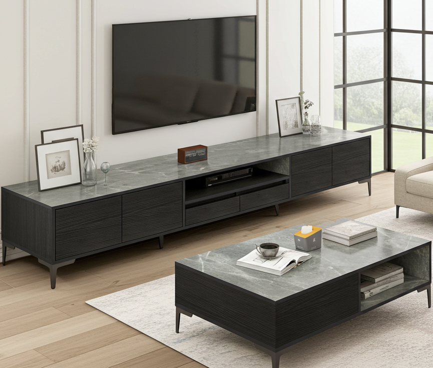 2m Minimalist TV Cabinet Entertainment Unit 200cm
