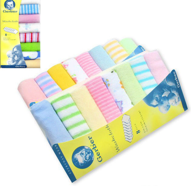 3 x Packs of 8 Baby Face Washers Hand Towels (24 PCS) - Dshop.com.au