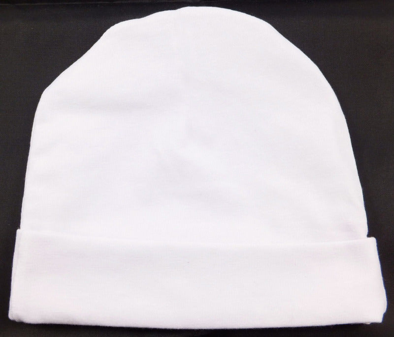 White Baby Newborn Infant Beanie Cotton Knit Hat Cap - Dshop.com.au