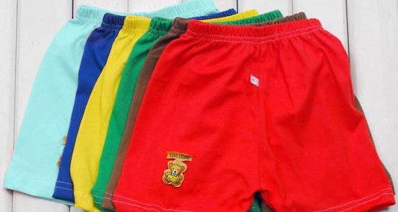 Kids Cotton Shorts 1-4 Years Old Boys Girls Toddlers - Mixed Colours - Dshop.com.au