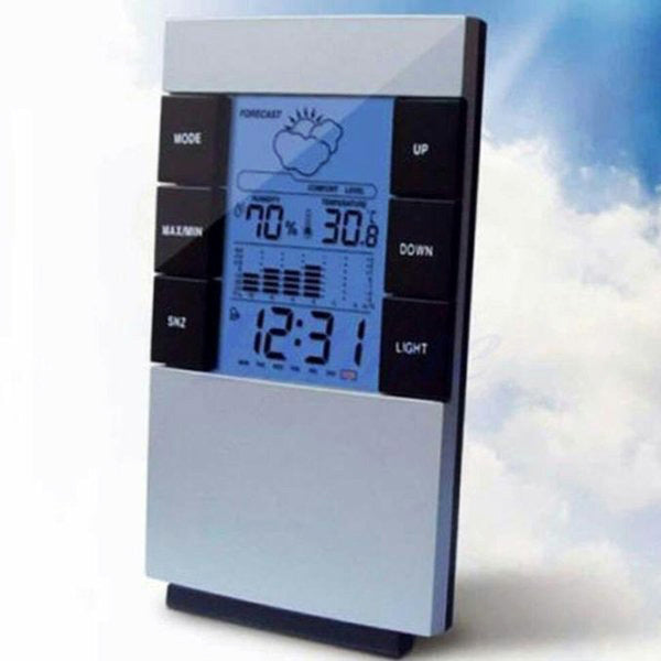 2 x Multifunction Desk Weather Station Alarm Clocks - Dshop.com.au