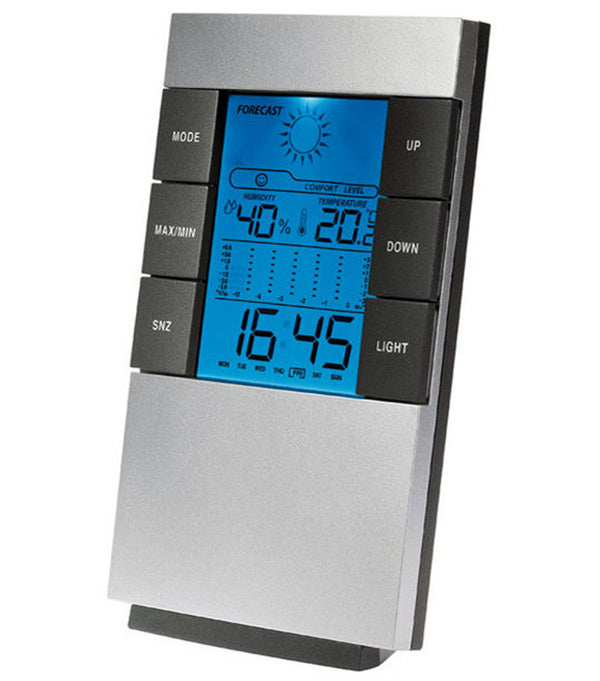 2 x Multifunction Desk Weather Station Alarm Clocks - Dshop.com.au