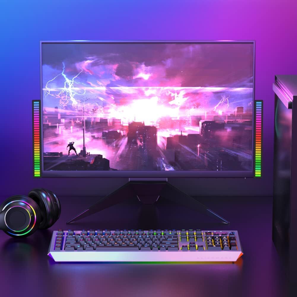 Smart 32 RGB LED Sound Control Music Rhythm Sync Light Bar Dancing Lamp - Dshop.com.au