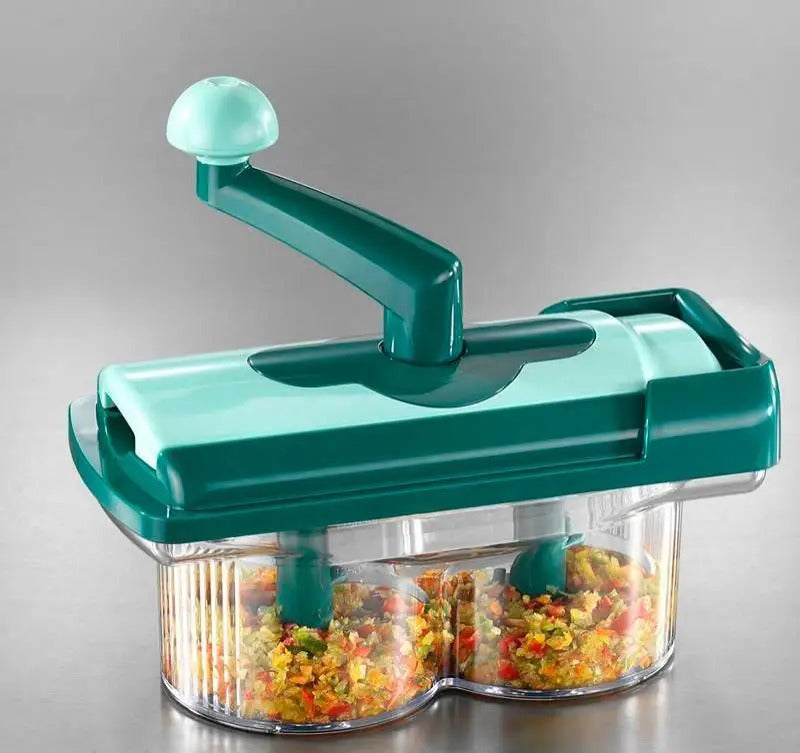 Genius Nicer Twister Vegetable Fruit Dicer Slicer Food Processor Cutter Fusion Twist 7 PC Set - Dshop.com.au