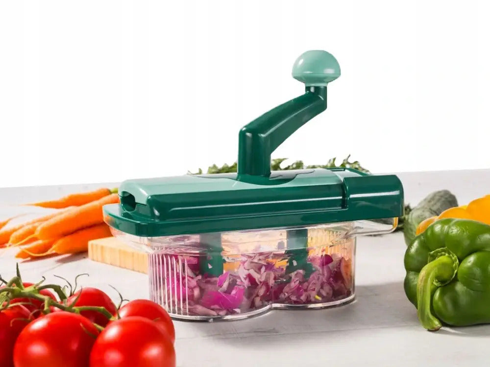 Genius Nicer Twister Vegetable Fruit Dicer Slicer Food Processor Cutter Fusion Twist 7 PC Set - Dshop.com.au