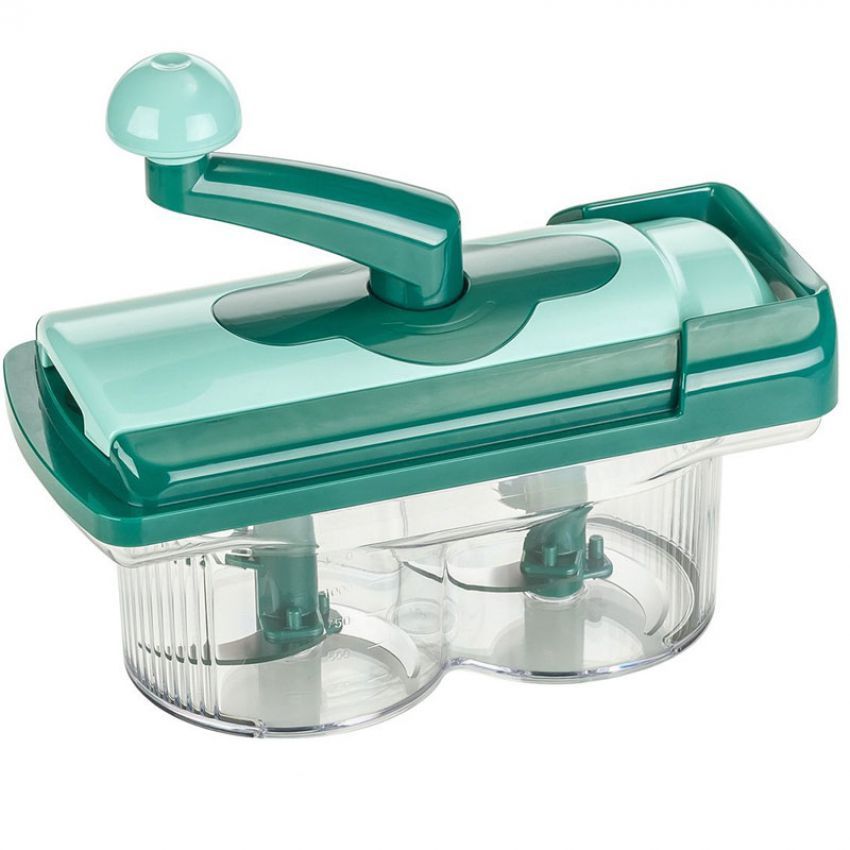 Genius Nicer Twister Vegetable Fruit Dicer Slicer Food Processor Cutter Fusion Twist 7 PC Set - Dshop.com.au