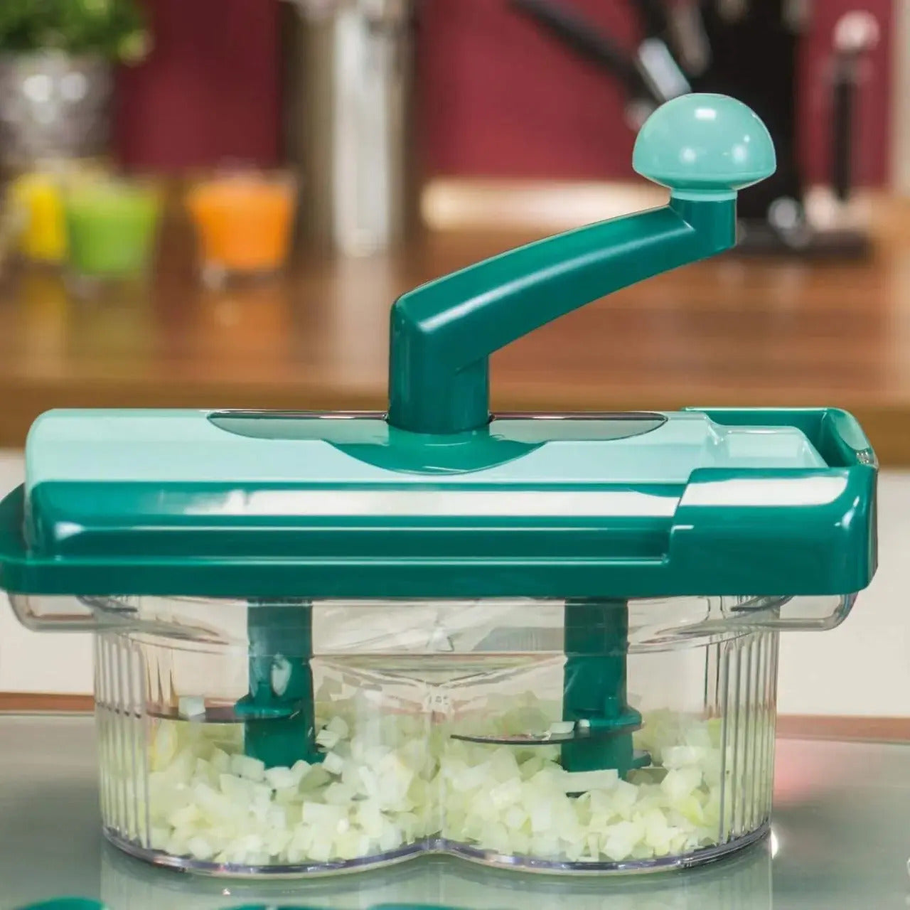 Genius Nicer Twister Vegetable Fruit Dicer Slicer Food Processor Cutter Fusion Twist 7 PC Set - Dshop.com.au