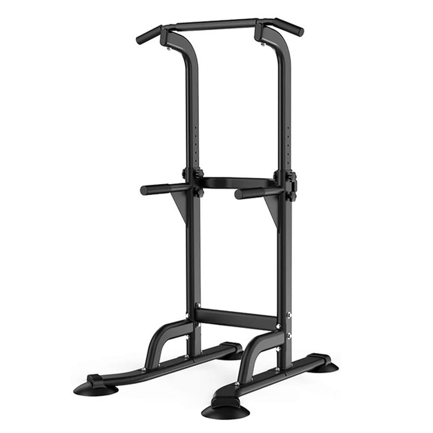 Power Tower Pull Up Bar Dip Station Adjustable Home Gym Fitness