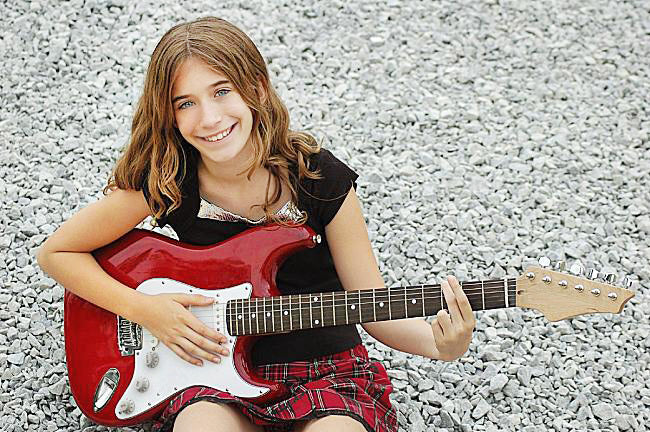 Kids Electric Guitar Toy (Red) - Dshop.com.au