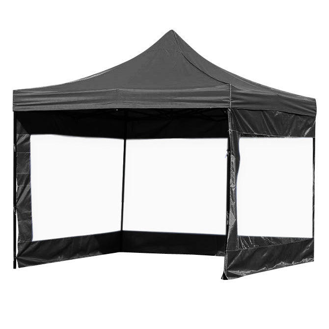 3-Side Gazebo Walls 3m x 3m (Opaque Black Walls Only) - Dshop.com.au