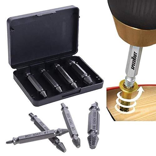 Damaged Screw and Bolt Remover Speed Out Extractor Drill Screwdriver Bits Tool Kit - Dshop.com.au