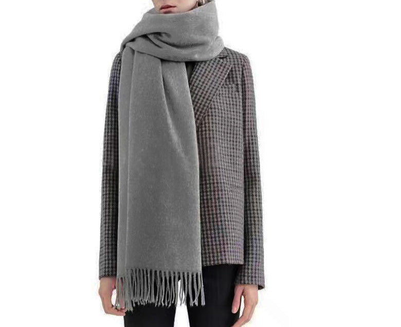 Soft Long Woven Wool Scarf - Dshop.com.au