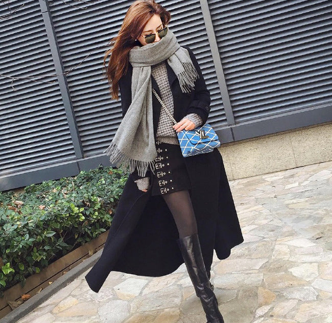 Soft Long Woven Wool Scarf - Dshop.com.au