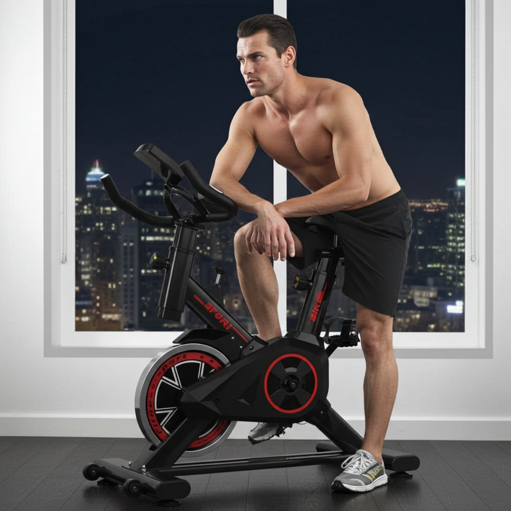 Fitplus Pro Advanced Stationary Fitness Exercise Spin Bike