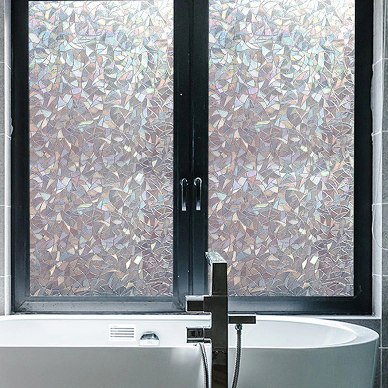 3D Window Privacy Film Frosted Glass Covering Cling Static Vinyl Decal Sticker (200cm x 45cm) - Dshop.com.au