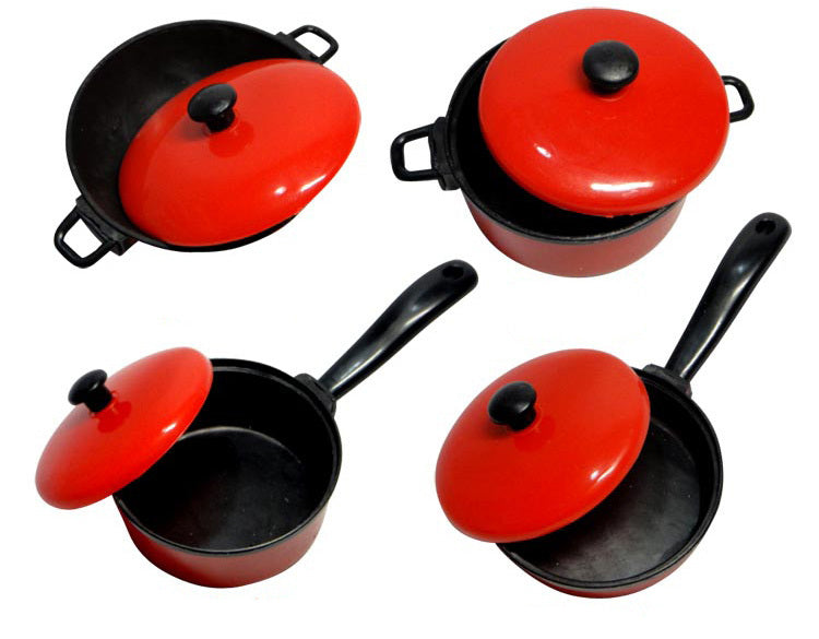 Kitchen Cookware Pots Pans Utensil Stove Cooking Play Toy Set
