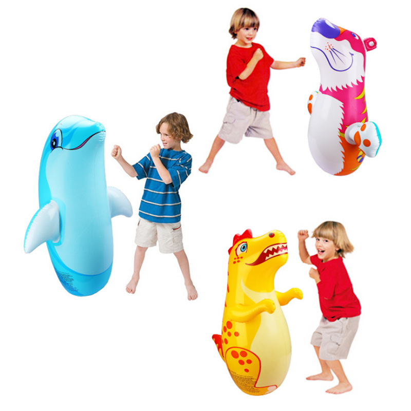 Intex Inflatable Animal Toy 3D Bop Bag (Yellow Dinosaur)