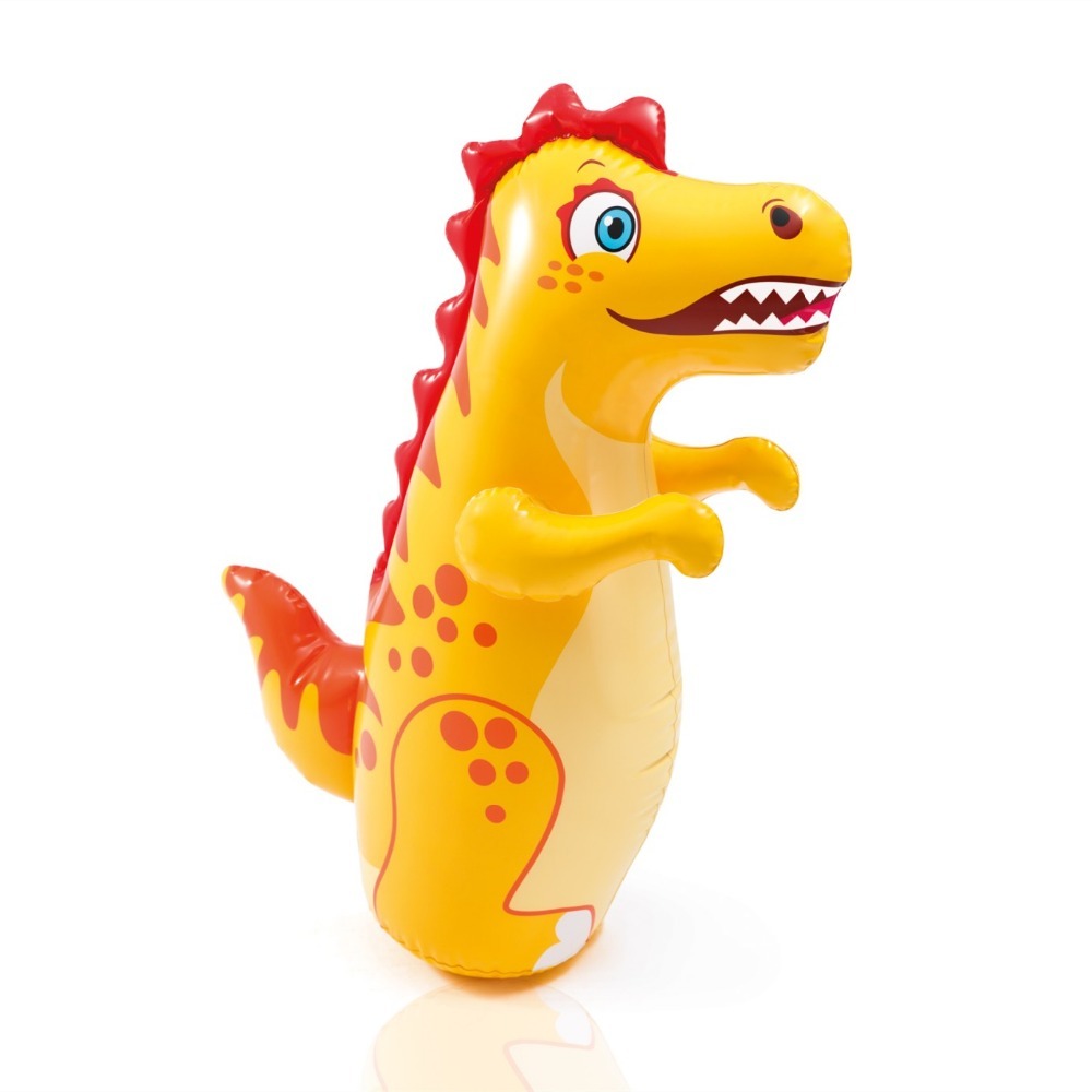 Intex Inflatable Animal Toy 3D Bop Bag (Yellow Dinosaur)
