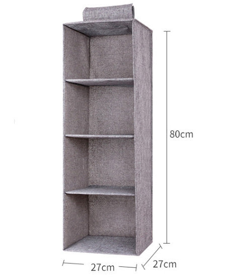 4 Level Wardrobe Cupboard Hanging Organiser