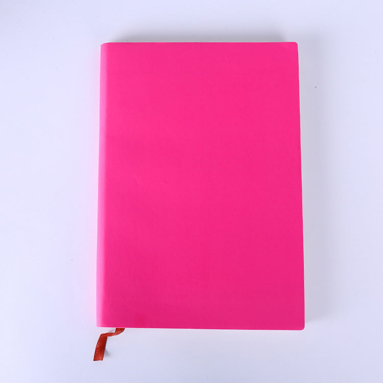 Classic Leather Like Hard Cover A5 Notebook (Pink)